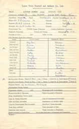 Norwich City H 10.9.1960 Match Paperwork
