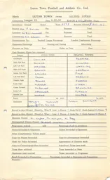 Bristol Rovers H 8.10.1960 Match Paperwork