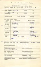 Leyton Orient H 22.10.1960 Match Paperwork
