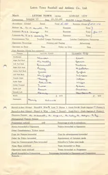 Lincoln City H 26.12.1960 Match Paperwork