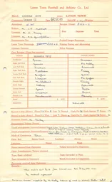 Lincoln City A 27.12.1960 Match Paperwork & Correspondence