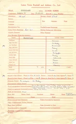 Sunderland A 31.12.1960 Match Paperwork & Correspondence