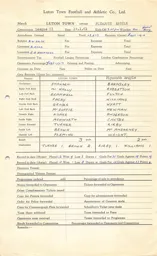 Plymouth Argyle H 14.1.1961 Match Paperwork