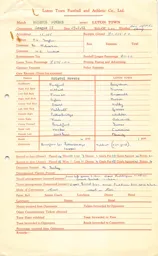 Bristol Rovers A 25.2.1961 Match Paperwork & Correspondence