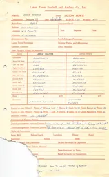 Leeds United A 8.3.1961 Match Paperwork & Correspondence