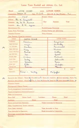 Leyton Orient A 11.3.1961 Match Paperwork & Correspondence