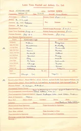 Middlesborough A 8.4.1961 Match Paperwork & Correspondence