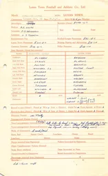 Plymouth Argyle A 26.8.1961 Match Paperwork & Correspondence