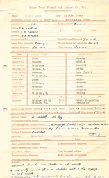 Swansea Town A 9.9.1961 Match Paperwork & Correspondence
