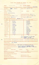 Norwich City A 28.10.1961 Match Paperwork