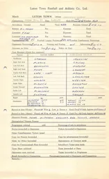 Rotherham United H 2.12.1961 Match Paperwork