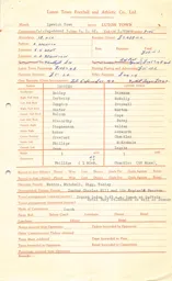 Ipswich Town A 6.1.1962 Match Paperwork & Correspondence