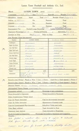 Swansea Town H 20.1.1962 Match Paperwork