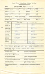 Charlton Athletic H 10.2.1962 Match Paperwork
