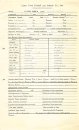 Newcastle United H 17.2.1962 Match Paperwork