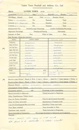 Norwich City H 17.3.1962 Match Paperwork