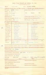 Stoke City A 7.4.1962 Match Paperwork & Correspondence