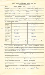 Leyton Orient H 23.4.1962 Match Paperwork