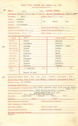 Bury FC A 18.8.1962 Match Paperwork & Correspondence