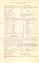 Preston North End A 11.9.1962 Match Paperwork & Correspondence