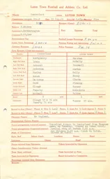 Sunderland A 15.9.1962 Match Paperwork & Correspondence