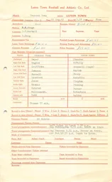 Swansea Town A 29.9.1962 Match Paperwork
