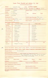 Cardiff City A 13.10.1962 Match Paperwork