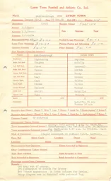Middlesborough A 27.10.1962 Match Paperwork & Correspondence