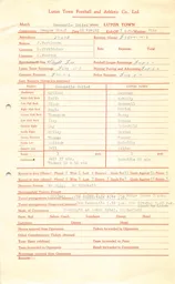 Newcastle United A 10.11.1962 Match Paperwork & Correspondence