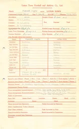 Plymouth Argyle A 8.12.1962 Match Paperwork & Correspondence