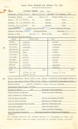 Bury FC H 15.12.1962 Match Paperwork