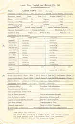 Chelsea H 26.12.1962 Match Paperwork