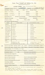 Huddersfield Town H 16.3.1963 Match Paperwork & Correspondence