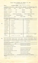 Newcastle United H 30.3.1963 Match Paperwork