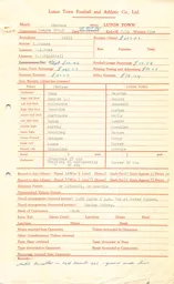 Chelsea A 1.4.1963 Match Paperwork & Correspondence