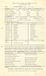 Port Vale H 9.10.1963 Match Paperwork