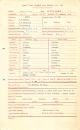 Bristol City A 29.10.1963 Match Paperwork