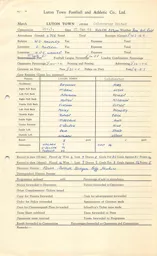 Colchester United H 25.1.1964 Match Paperwork