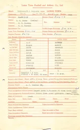 Bournemouth A 22.2.1964 Match Paperwork & Correspondence