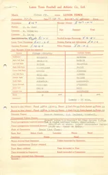Oldham Athletic A 22.4.1964 Match Paperwork & Correspondence