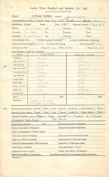 Bristol Rovers H 29.8.1964 Match Paperwork