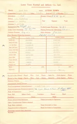 Port Vale A 7.9.1964 Match Paperwork & Correspondence