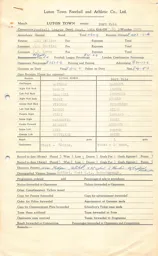Port Vale H 9.9.1964 Match Paperwork
