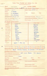 Workington A 9.10.1964 Match Paperwork & Correspondence