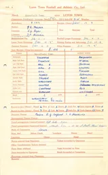 Mansfield Town A 12.10.1964 Match Paperwork & Correspondence