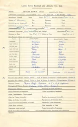 Mansfield Town H 21.10.1964 Match Paperwork