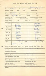 Southend United H 14.11.1964 Match Paperwork & Correspondence