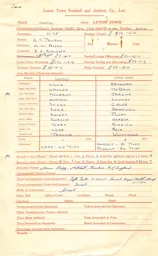 Reading A 21.11.1964 Match Paperwork & Correspondence