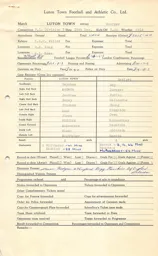 Watford H 26.12.1964 Match Paperwork