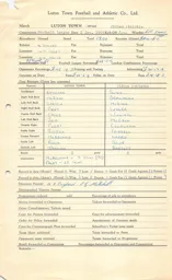 Oldham Athletic H 2.1.1965 Match Paperwork & Correspondence